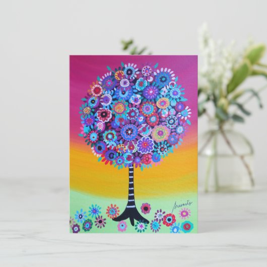 Bat Mitzvah-uitvindingen in de levensbar Kaart (Staand voorkant)