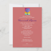 Bat Mitzvah-uitvindingen in de levensbar Kaart (Achterkant)