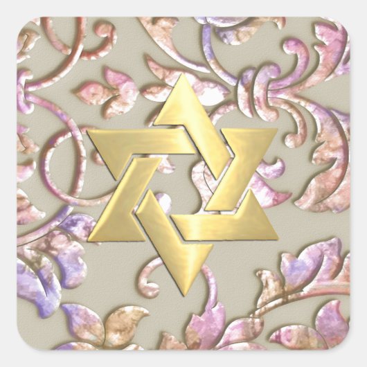 Bat Mitzvah Vierkante Sticker (Voorkant)