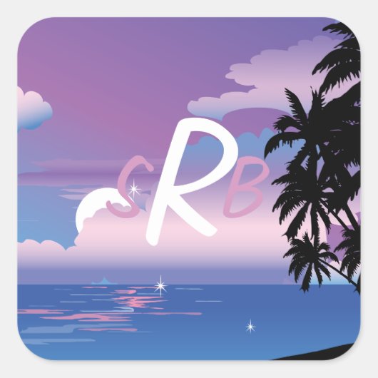 Bat Mitzvah voor Shelley Vierkante Sticker (Voorkant)