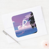 Bat Mitzvah voor Shelley Vierkante Sticker (Envelop)