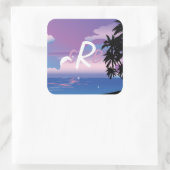 Bat Mitzvah voor Shelley Vierkante Sticker (Tas)