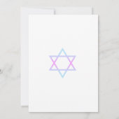 Bat Mitzvah Watercolo Floral Save the Date (Achterkant)