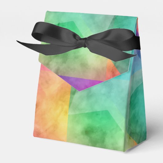 Bat Mitzvah Waterverf Block Bedankdoosjes (Voorkant Zijde)