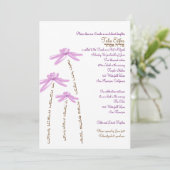 Bat Mitzvah Waterverf Flowers Kaart (Staand voorkant)