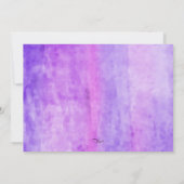 Bat Mitzvah Waterverf Streak Paarse ster David Kaart (Achterkant)