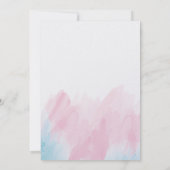 Bat Mitzvah Waterverf Uitnodiging (Achterkant)