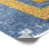 Bat Mitzvah Welkomstborden | WATERVERF ABSTRACT Poster (Hoek)