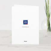 Bat Mitzvah Wenskaart met handschrift Kaart (Achterkant)