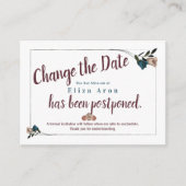 Bat Mitzvah wijzig de datumkaart Advieskaart (Voorkant)