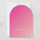 BAT MITZWAH moderne ster mooie roze gradiënt Kaart (Achterkant)