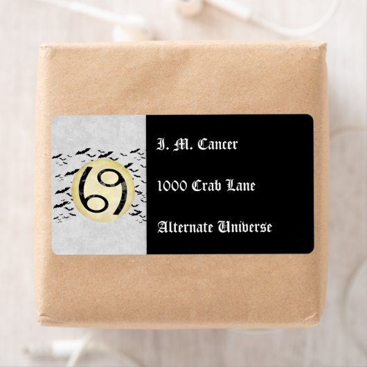 Bat Moon-kanker Etiket (Insitu)