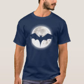 Bat MOON Pumpkin Trick or Treat Funny Halloween  T-shirt (Voorkant)