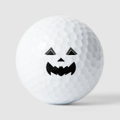 Bat-Mouth Jack O'Lantern met gestreepte driehoek o Golfballen (Voorkant)