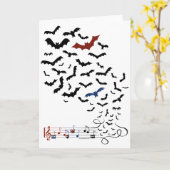 Bat Music Design 2 Kaart (Gele Bloem)