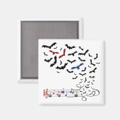 Bat Music Design 2 Magneet (Voorkant / Achterkant)