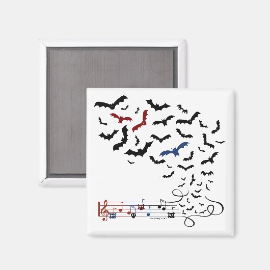 Bat Music Design 2 Magneet (Voorkant / Achterkant)