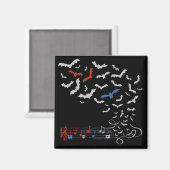 Bat Music Design 2 Magneet (Voorkant / Achterkant)