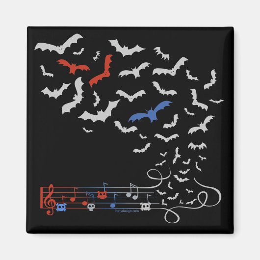 Bat Music Design 2 Magneet (Voorkant)