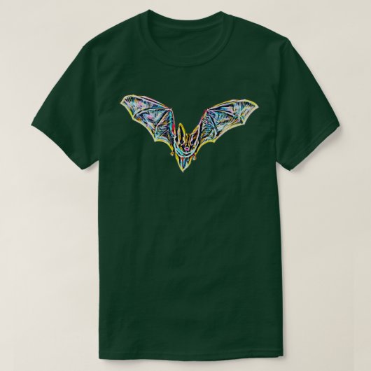 Bat Night Vampire Halloween Wing Vliegend Mammals T-shirt (Design voorkant)