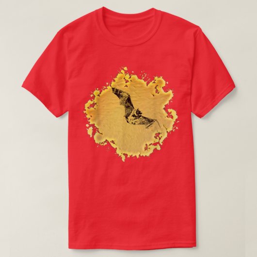 Bat Night Vampire Halloween Wing Vliegend Mammals T-shirt (Design voorkant)