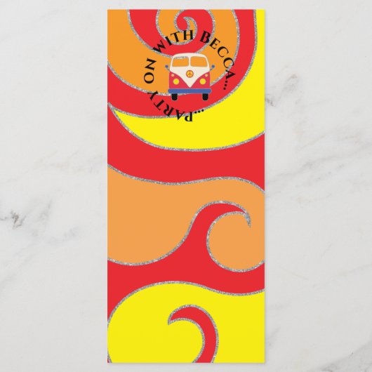 Bat of Bar Mitzvah 1960 het Menu van het Ontwerp v (Achterkant)