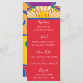 Bat of Bar Mitzvah Elegant Sparkly Swirl Food Menu (Voorkant / Achterkant)