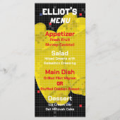 Bat of Bar Mitzvah GAME ON Food Menu (Voorkant)