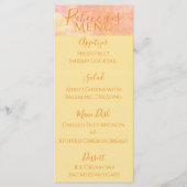 Bat of Bar Mitzvah Gewoon Subtiel Voedsel Menu (Voorkant)