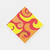 Bat of Bar Mitzvah Napkin gedraaid Servet (Hoek)