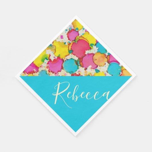 Bat of Bar Mitzvah Napkins Confetti Servet (Hoek)