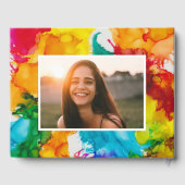 Bat of Bar Mitzvah Party Colorful Guest Book Gastenboek (Achterkant)