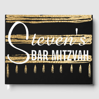 Bat of Bar Mitzvah Party Gold Tallit Gastenboek