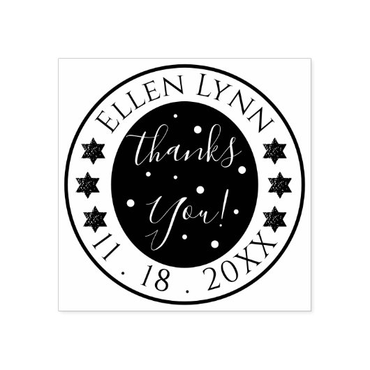 Bat of Bar Mitzvah Stars Inking Rubber Stamp Rubberstempel (Afrduk)