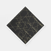 Bat of Bar Mitzvah uit deze wereld staat luiers Servet (Hoek)