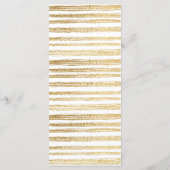 Bat of Bar Mitzvah Zwart/Goud Voedsel Menu (Achterkant)