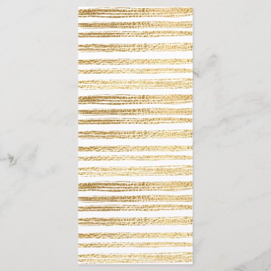 Bat of Bar Mitzvah Zwart/Goud Voedsel Menu (Achterkant)