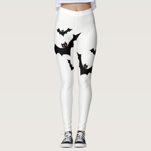 Bat Pattern Halloween Leggings (Voorkant)