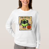 Bat Pickle | Funny Halloween Pickle T-shirt (Voorkant)