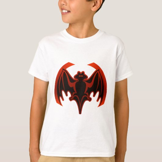 Bat Red het museum Zazzle geschenken T-shirt (Voorkant)