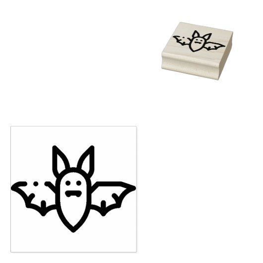 Bat Rubberstempel (Gestempeld)