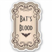 Bat’s Blood Apothecary Label (Voorkant)