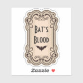 Bat’s Blood Apothecary Label (Vel)
