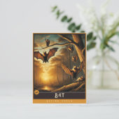 Bat | Schattige familie  Briefkaart (Staand voorkant)