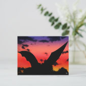 Bat Sculpture near S. Congress Bridge, Austin, TX Briefkaart (Staand voorkant)