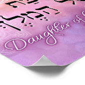 Bat Shel HaMelech Daugher van de King Pink Giclée Poster (Hoek)