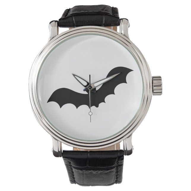 Bat Silhouette Horloge (Voorkant)