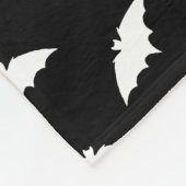 Bat Silhouette Shape Art Pattern Halloween Bats Fleece Deken (Hoek)