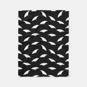 Bat Silhouette Shape Art Pattern Halloween Bats Fleece Deken