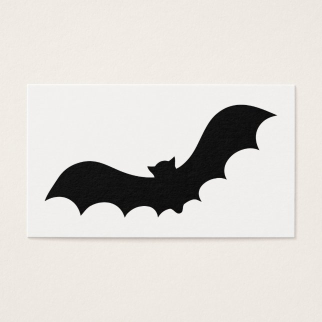 Bat Silhouette Visitekaartje (Voorkant)